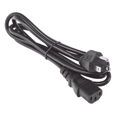 Cable de Alimentación / 120-240 Vca / 18 AWG / IEC 320C13 a NEMA 5-15P / 1.8 m (5.91 ft) / 3 Conductores con Tierra