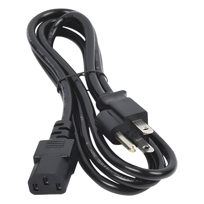 Cable de Alimentación Eléctrica / 110-240 VCA / 1.5 m (4.92 ft) / IEC 320C13 / NEMA 5-15P / Trifásico con Tierra