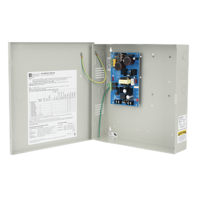Fuente de Alimentación / Salida Seleccionable 12 VDC @ 4 A o 24 VDC @ 3 A / 96.6 W / Entrada 115 VCA / Cargador de Batería Integrado / Regulación Electrónica
