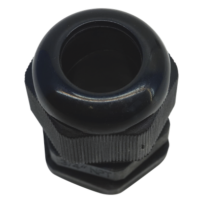 Conector Tipo Glándula / Rosca NPT 3/4" / Rango Cable 10-16 mm / Plástico Industrial / Color Negro