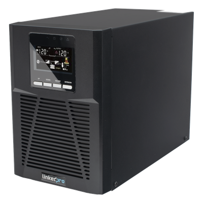 UPS Online Doble Conversión / 1000 VA / 900 W / Rack-Torre 2U / Onda Senoidal Pura / 3 Salidas NEMA 5-15R / AVR Boost y Buck