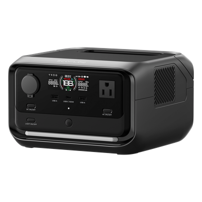 Estación de Energía Portátil / 286Wh LFP / 600W AC / X-Boost 1200W / USB-C 100W / Carga Solar 220W / Wi-Fi y Bluetooth