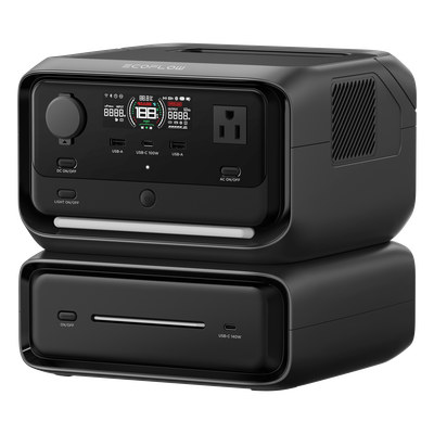 Estación de Energía Portátil / 572 Wh / 4 AC 800 W (Max. 1600 W) / USB-C 100 W / Carga Rápida 60 min / Wi-Fi y Bluetooth / Carga Solar 220 W