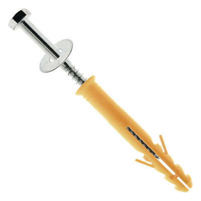 Tornillo para Tope Estacionamiento / Reductor de Velocidad / 12 cm (4 pulgadas) / Grosor 12 mm / Arandela y Taquete Plástico Incluidos