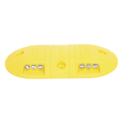 Boya Vial / Plástico Duradero / 20 Toneladas / LED Reflejantes / 4 Orificios / 8.7 x 4.7 x 1 pulgadas