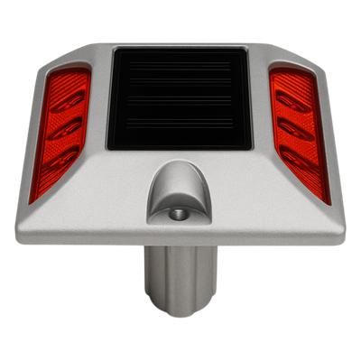 Señalizador Vial Solar / 6 LED Intermitentes / Alcance Visual 800 m (2624.7 ft) / Autonomía 108 h / IP68 / Carga 20000 kg / -25°C a +75°C