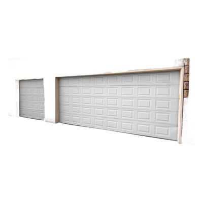 Puerta de Garage Aislada / 18x7 pies / Estilo Americano / Cuadro Corto / 4 Secciones