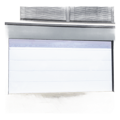 Puerta de Garage / Línea Central / 9x9 pies (2.74x2.74 m) / Aislada / Estilo Americano / Panel Calibre 26 / Poliuretano 43 mm