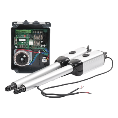 Kit de Brazos para Portón Abatible / 2 Hojas / 3 m (9.8 ft) / 300 kg / IP55 / 50 Ciclos Diarios / Residencial